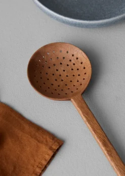 Acacia Wood Slotted Spoon