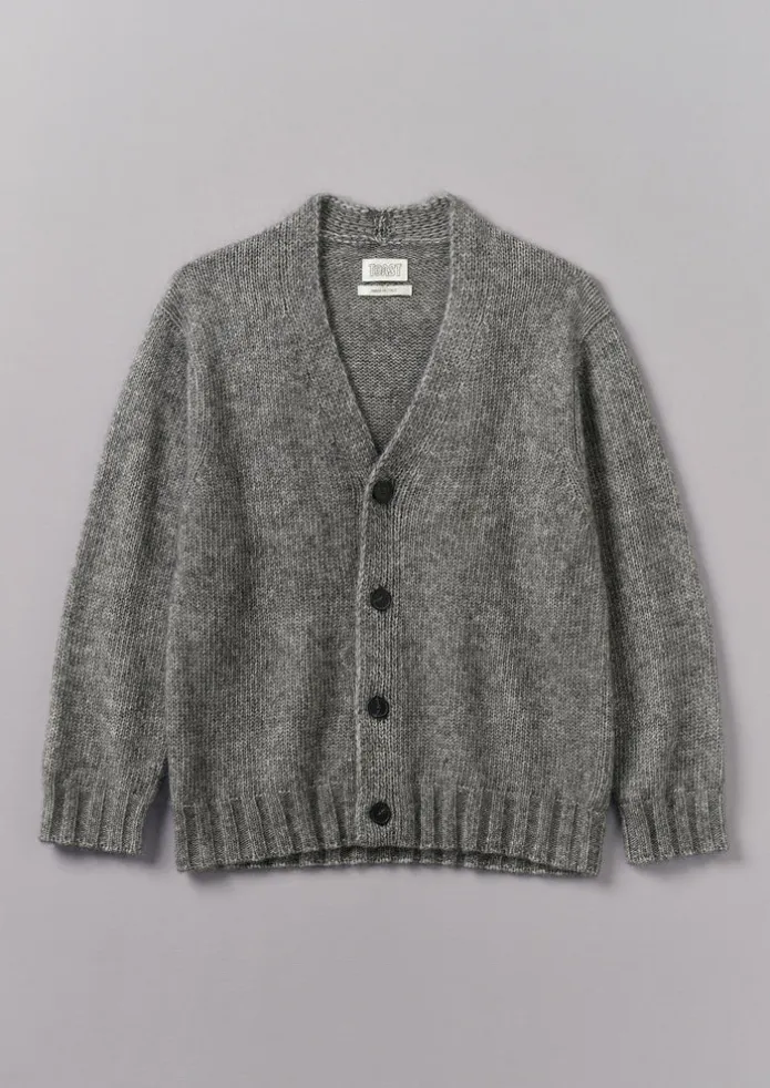 Alpaca Wool V-Neck Cardigan