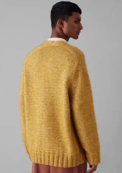 Alpaca Wool V-Neck Cardigan