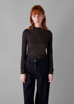 Aster Wool Lyocell High Neck Tee