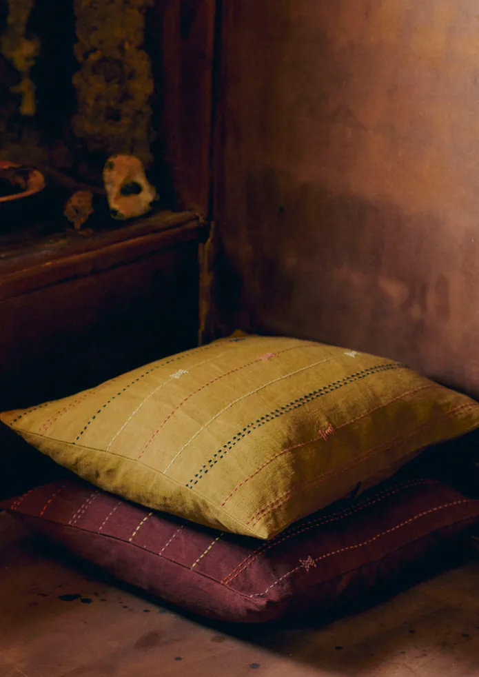 Basri Hand Embroidered Cushion Cover