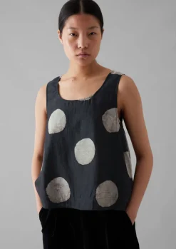 Batik Dot Print Tank Top