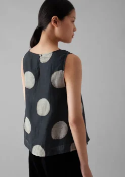 Batik Dot Print Tank Top