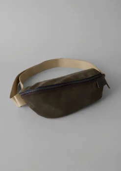 Bleu De Chauffe Suede Cross Body Bag