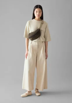 Bleu De Chauffe Suede Cross Body Bag