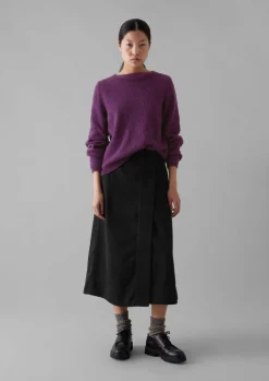 Boat Neck Wool Sweater