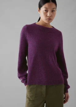 Boat Neck Wool Sweater