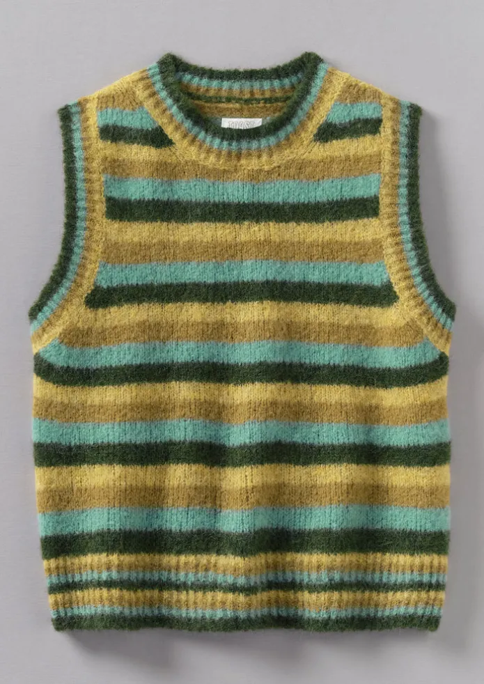 Brushed Alpaca Blend Stripe Tank