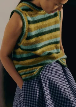 Brushed Alpaca Blend Stripe Tank