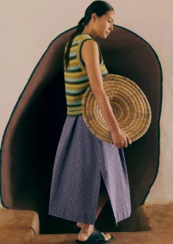 Brushed Alpaca Blend Stripe Tank