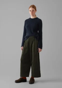 Brushed Alpaca High Neck Sweater