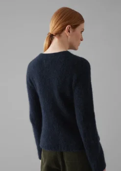 Brushed Alpaca High Neck Sweater
