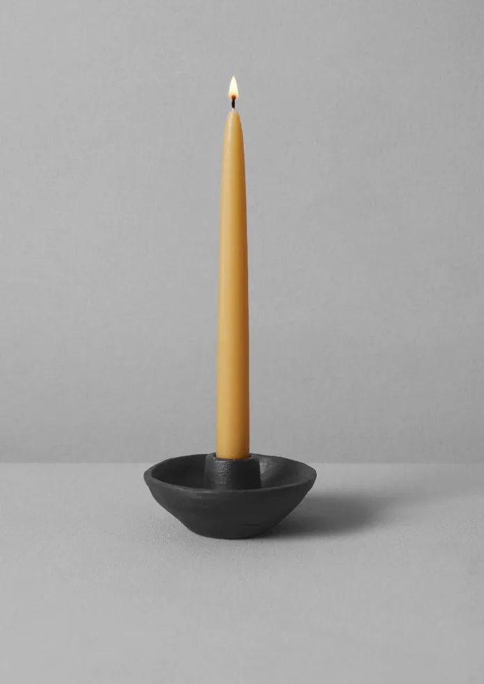 Cast Iron Dinner Candle Holder
