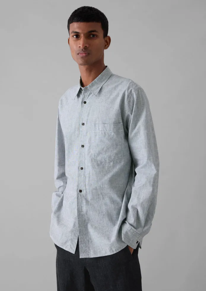 Chambray Cotton Linen Shirt