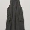 Check Linen Crossback Pinafore Apron