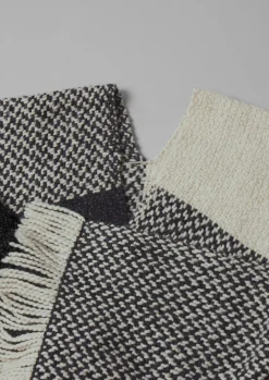 Check Merino Blend Wrap