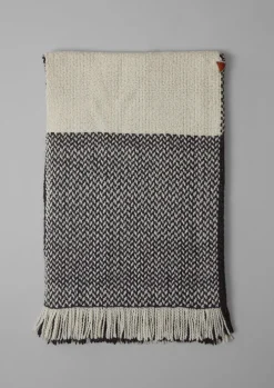 Check Merino Blend Wrap