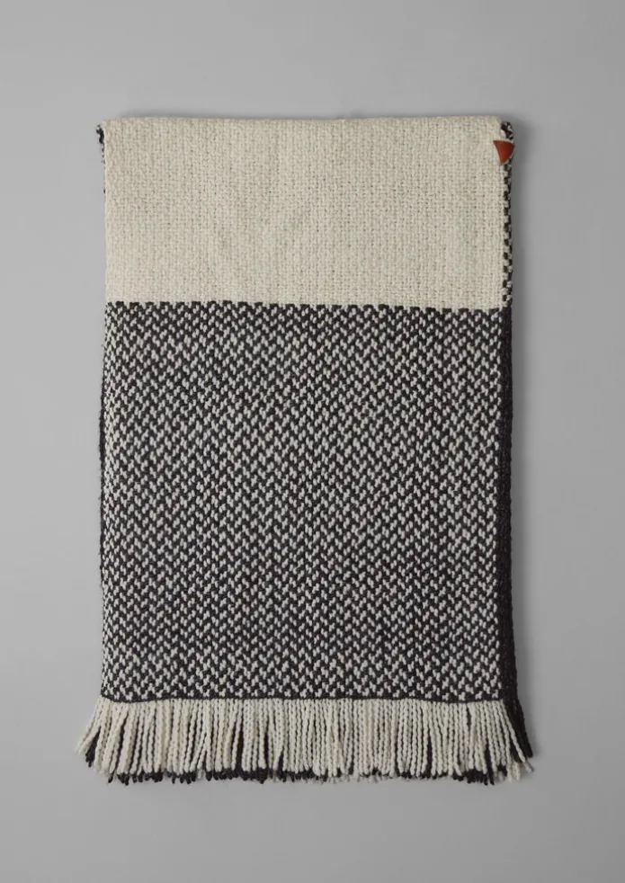 Check Merino Blend Wrap