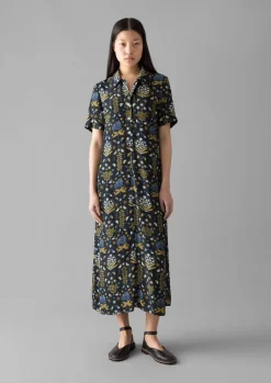 Collector Print Fluid Shirt Dress
