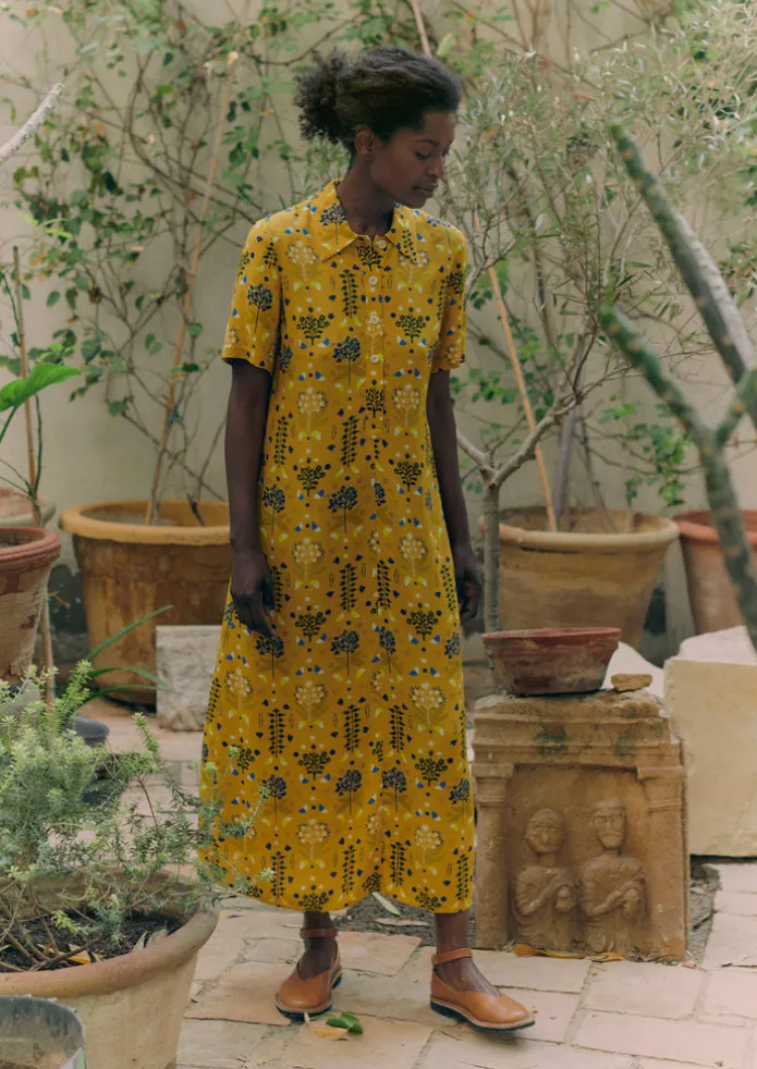 Collector Print Fluid Shirt Dress