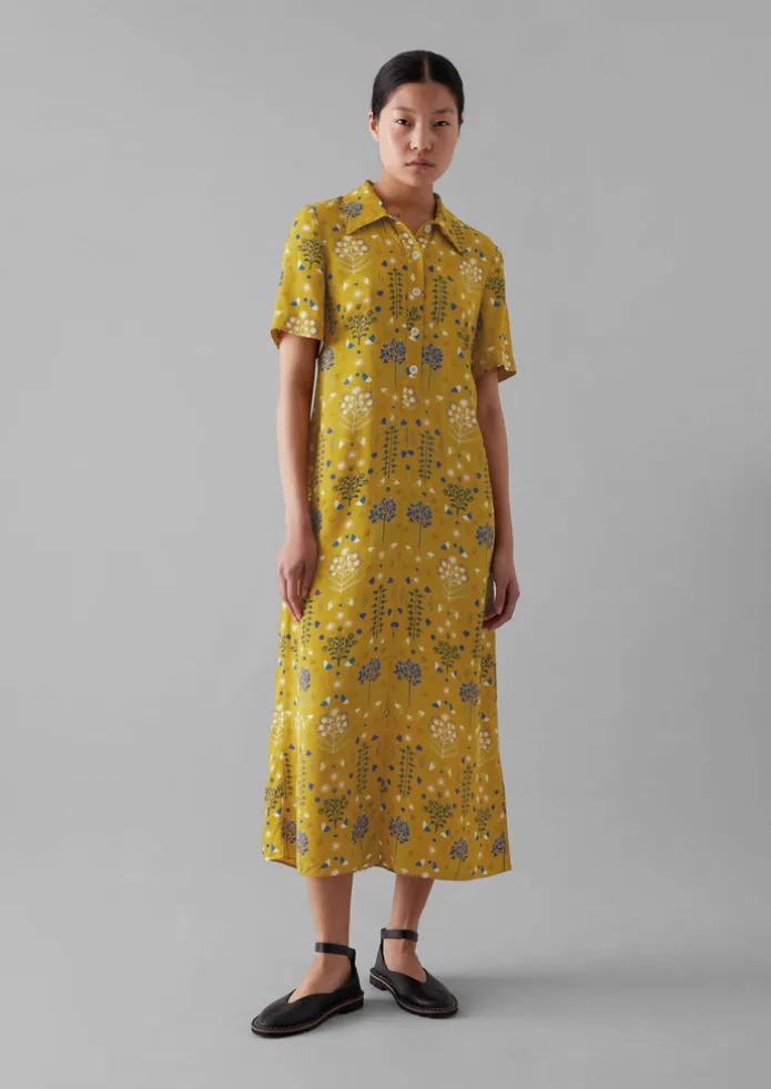 Collector Print Fluid Shirt Dress