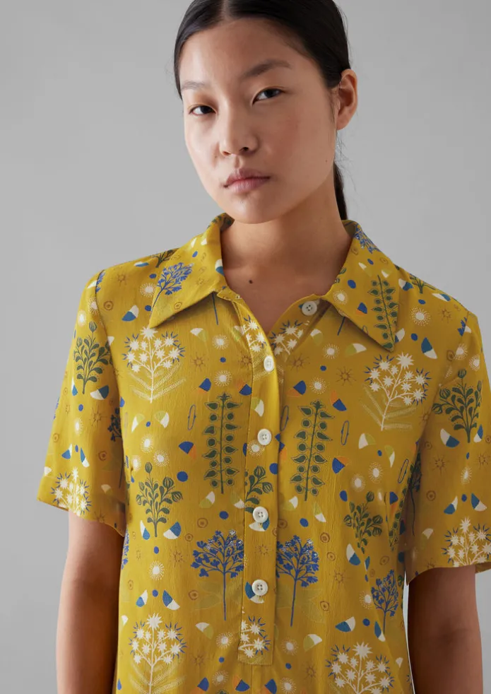 Collector Print Fluid Shirt Dress