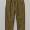 Cotton Canvas Tapered Trousers