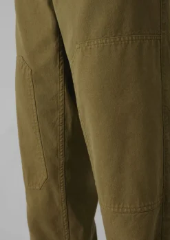 Cotton Canvas Tapered Trousers
