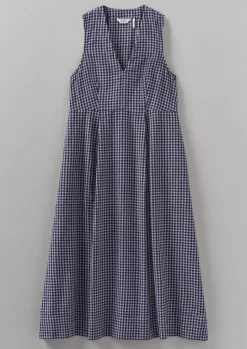 Cotton Gingham Seersucker Dress