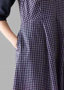 Cotton Gingham Seersucker Dress
