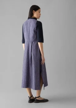 Cotton Gingham Seersucker Dress