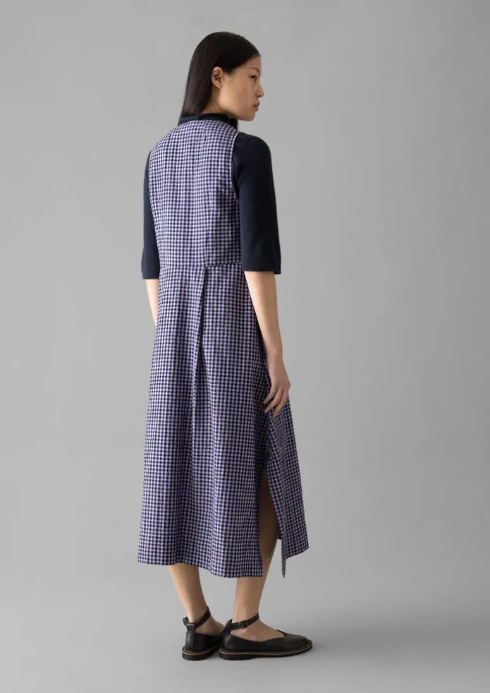 Cotton Gingham Seersucker Dress