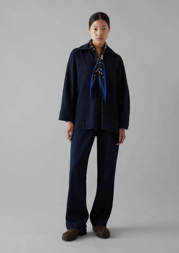 Cotton Hemp Denim Smock