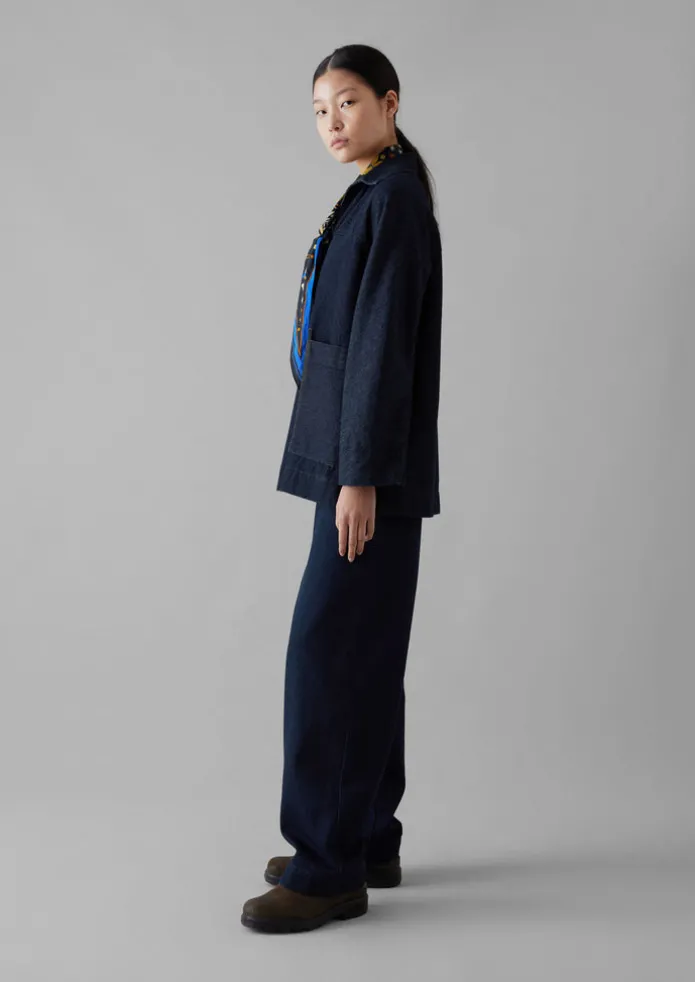 Cotton Hemp Denim Smock