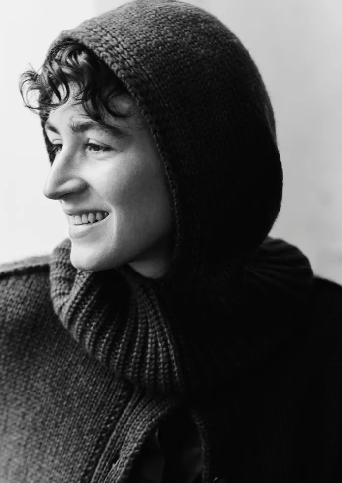 Cotton Wool Knitted Hood