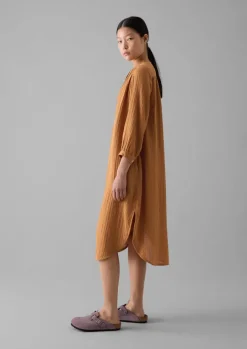 Crinkle Cotton Kaftan Nightdress