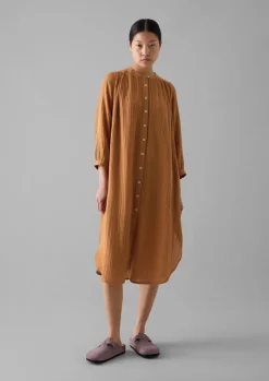 Crinkle Cotton Kaftan Nightdress