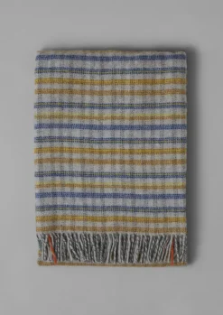 Dashed Check Wool Blanket