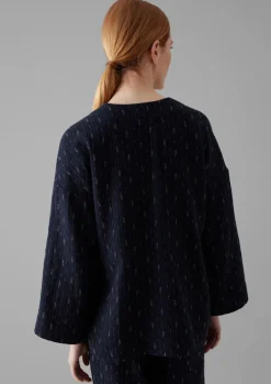 Dobby Cotton Lounge Jacket