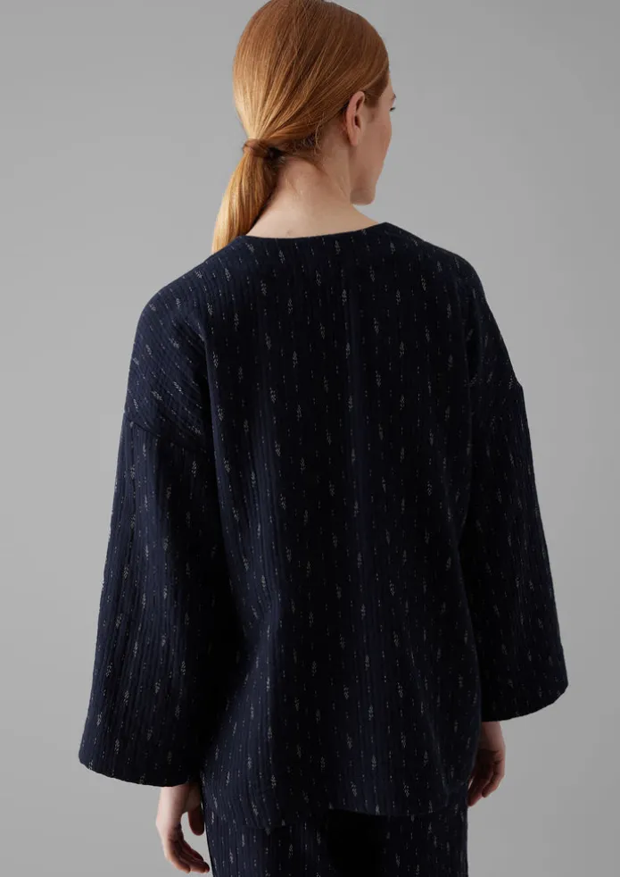 Dobby Cotton Lounge Jacket