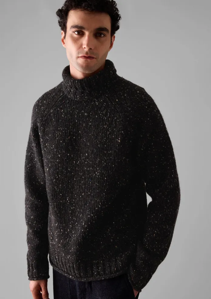 Donegal Roll Neck Sweater