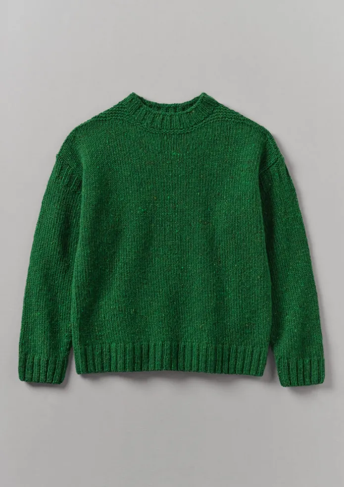 Donegal Wool High Neck Easy Sweater