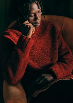 Donegal Wool High Neck Easy Sweater