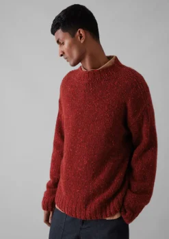 Donegal Wool High Neck Easy Sweater