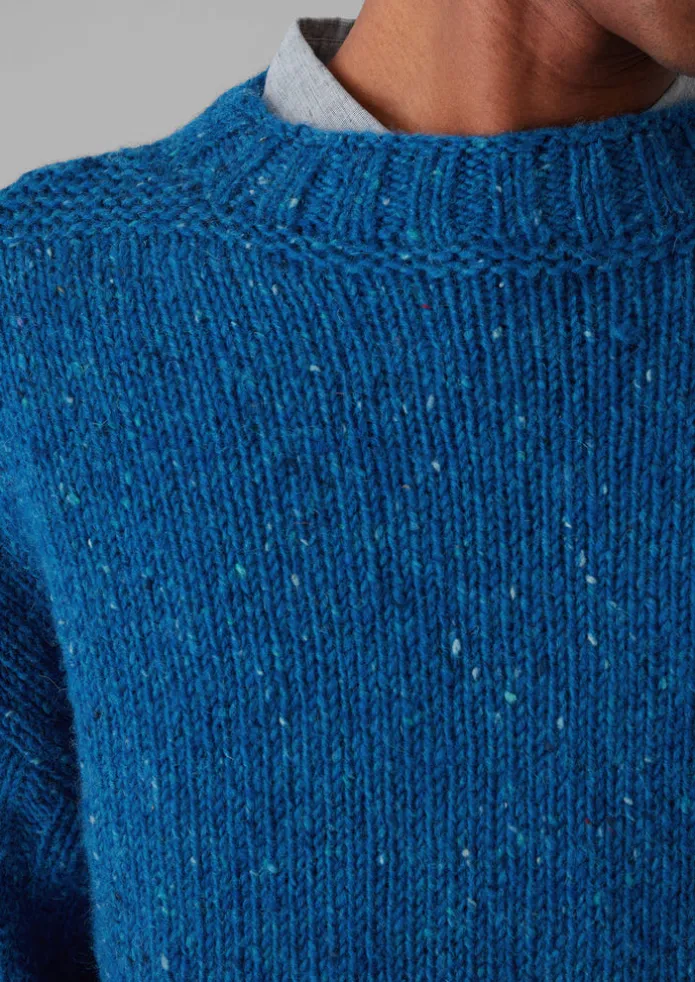 Donegal Wool High Neck Easy Sweater