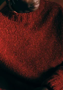 Donegal Wool High Neck Easy Sweater