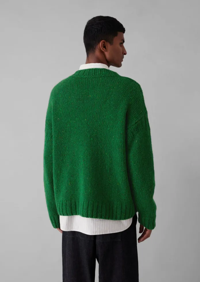 Donegal Wool High Neck Easy Sweater