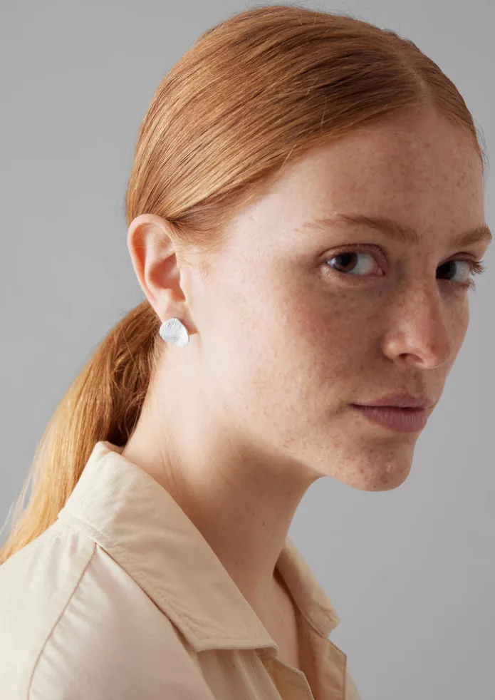 Emily Nixon Flat Rock Stud Earrings