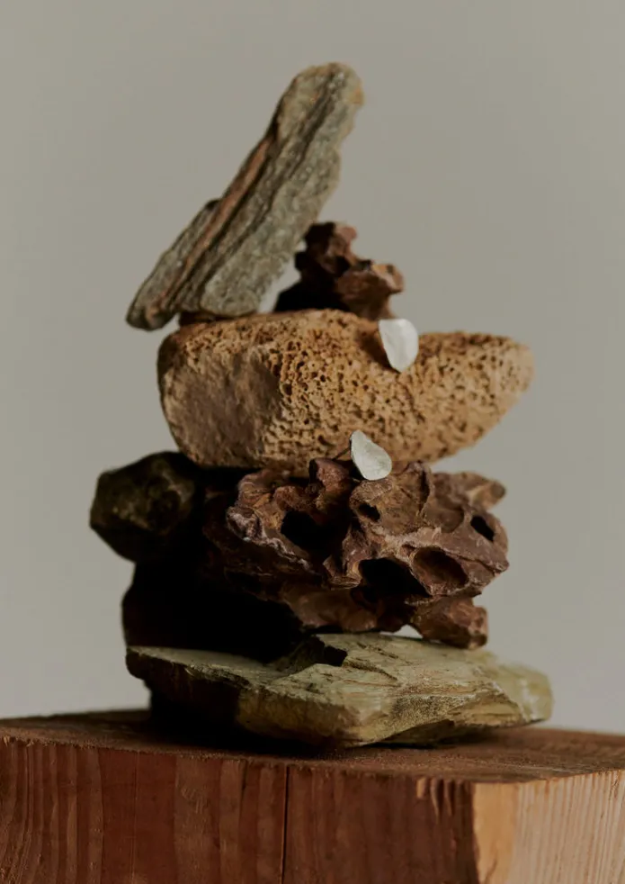 Emily Nixon Flat Rock Stud Earrings