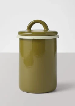 Enamel Storage Jar